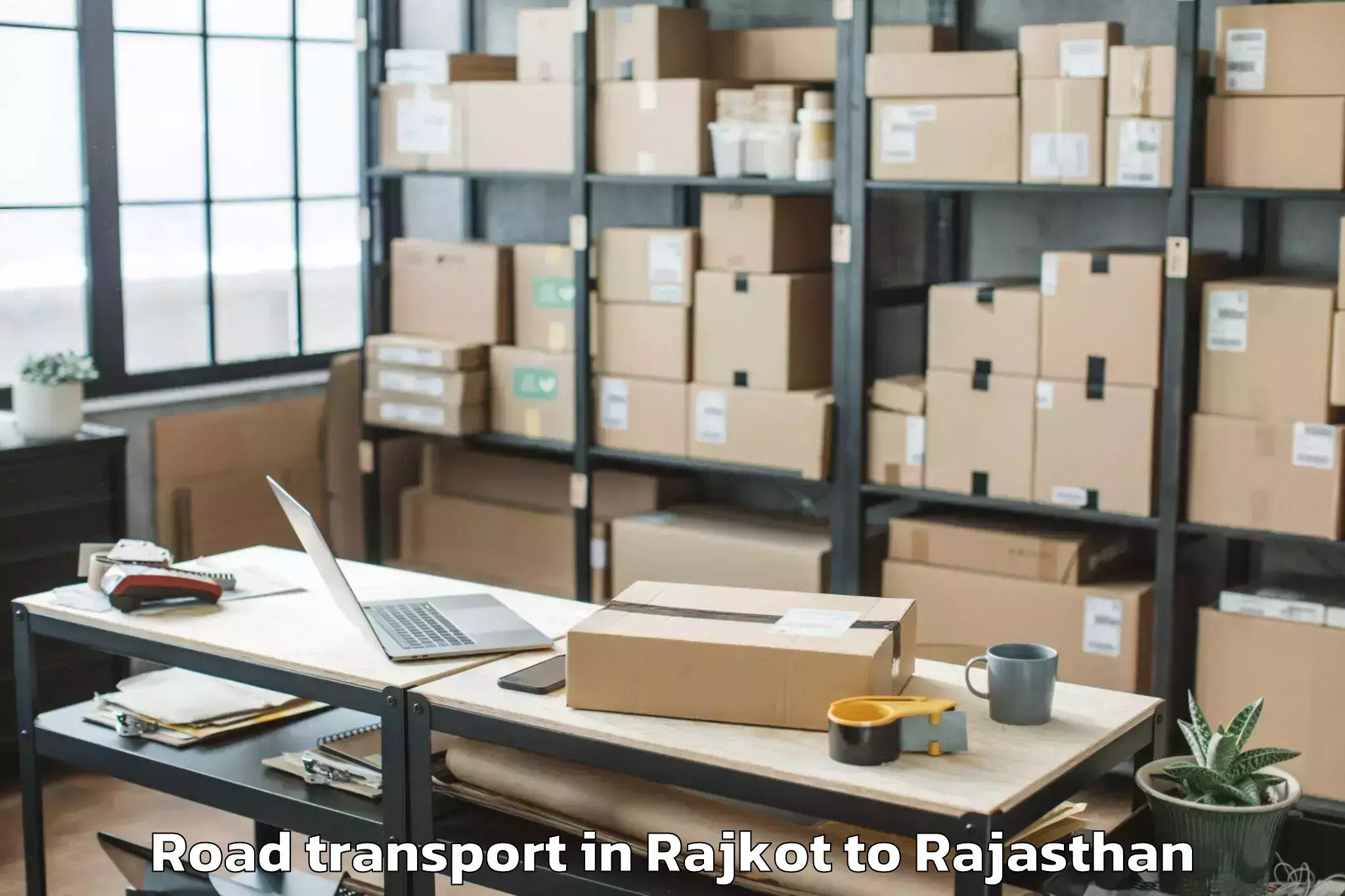 Professional Rajkot to Sikar Road Transport